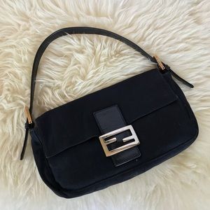 fendi black shoulder bag